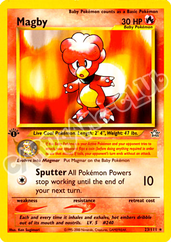 023 / 111 Magby rara 1st edition (EN) -NEAR MINT-