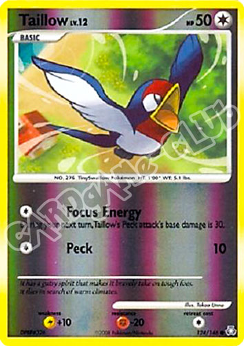 124 / 146 Taillow LV.12 comune foil reverse (EN) -NEAR MINT-