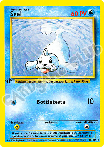 041 / 102 Seel non comune 1a edizione (IT) -NEAR MINT-