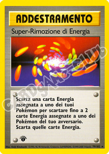079 / 102 Super-Rimozione di Energia rara 1a edizione (IT) -NEAR MINT-