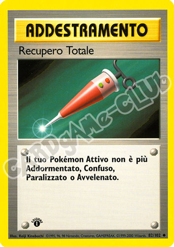 082 / 102 Recupero Totale non comune 1a edizione (IT) -NEAR MINT-