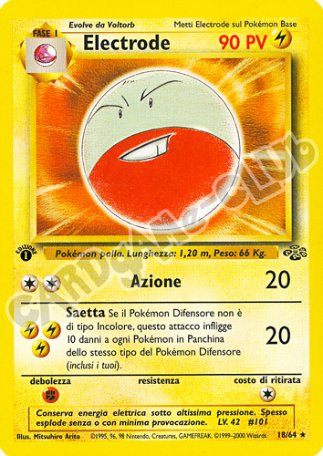 18 / 64 Electrode rara 1a edizione (IT) -NEAR MINT-