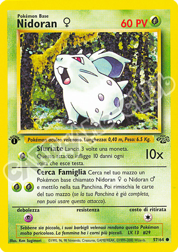 57 / 64 Nidoran F comune 1a edizione (IT) -NEAR MINT-