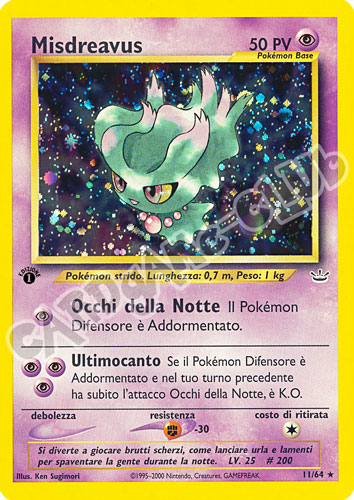 11 / 64 Misdreavus rara foil 1a edizione (IT) -NEAR MINT-