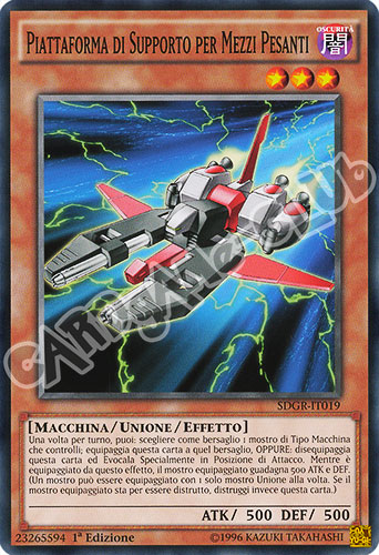 SDGR-IT019 Piattaforma di Supporto per Mezzi Pesanti comune 1a Edizione (IT) -NEAR MINT-