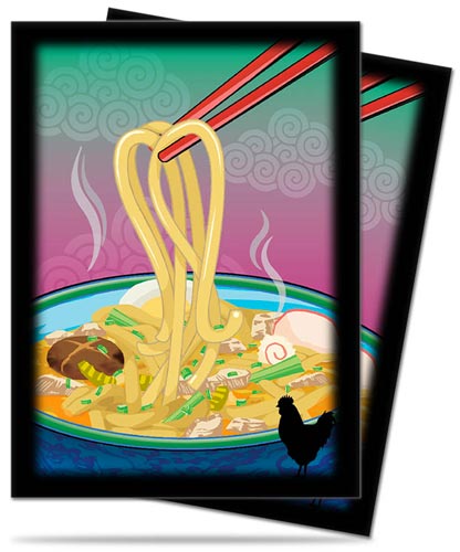 Proteggi carte standard pacchetto da 50 bustine 66mm x 91mm Novelty Food Ramen Noodles