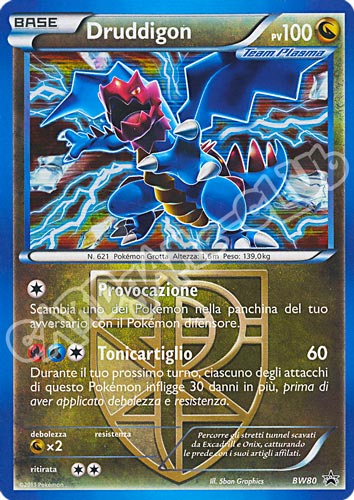 BW80 Druddigon rara foil (IT) -NEAR MINT-