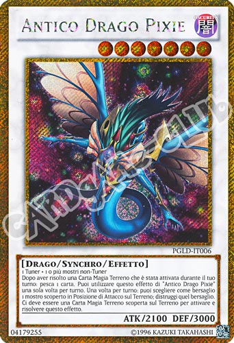 PGLD-IT006 Antico Drago Pixie rara segreta oro unlimited (IT) -NEAR MINT-