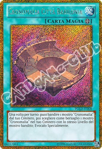 PGLD-IT008 Cronomalia Citta' Babilonia rara segreta oro unlimited (IT) -NEAR MINT-