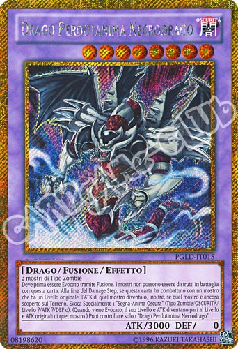 PGLD-IT015 Drago Perdutanima Necrodrago rara segreta oro unlimited (IT) -NEAR MINT-