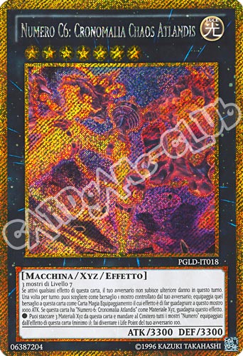 PGLD-IT018 Numero C6: Cronomalia Chaos Atlandis rara segreta oro unlimited (IT) -NEAR MINT-