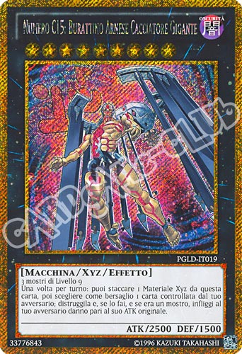 PGLD-IT019 Numero C15: Burattino Arnese Cacciatore Gigante rara segreta oro unlimited (IT) -NEAR MINT-