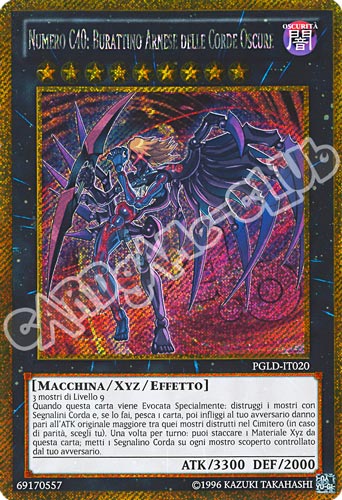 PGLD-IT020 Numero C40: Burattino Arnese delle Corde Oscure rara segreta oro unlimited (IT) -NEAR MINT-