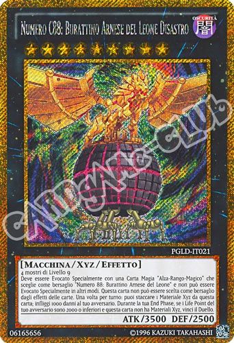 PGLD-IT021 Numero C88: Burattino Arnese del Leone Disastro rara segreta oro unlimited (IT) -NEAR MINT-