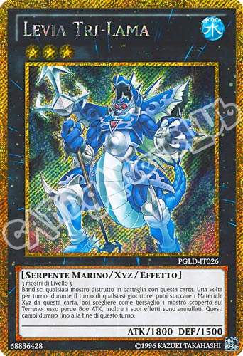 PGLD-IT026 Levia Tri-Lama rara segreta oro unlimited (IT) -NEAR MINT-