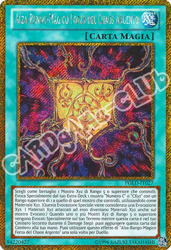 PGLD-IT027 Alza-Rango-Magico Forza del Chaos Argento rara segreta oro unlimited (IT) -NEAR MINT-