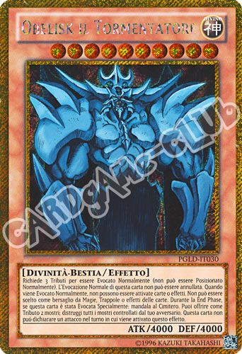 PGLD-IT030 Obelisk il Tormentatore rara segreta oro unlimited (IT) -NEAR MINT-