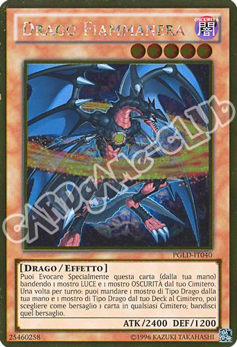 PGLD-IT040 Drago Fiammanera rara oro unlimited (IT) -NEAR MINT-
