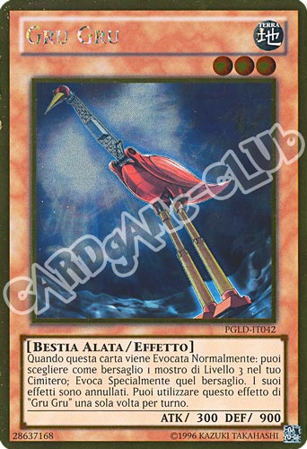PGLD-IT042 Gru Gru rara oro unlimited (IT) -NEAR MINT-