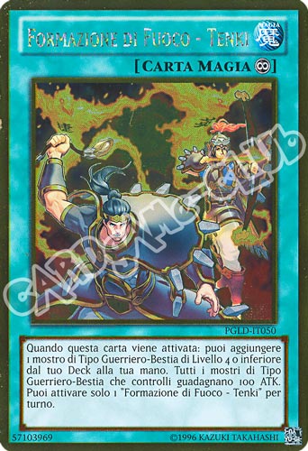 PGLD-IT050 Formazione di Fuoco - Tenki rara oro unlimited (IT) -NEAR MINT-