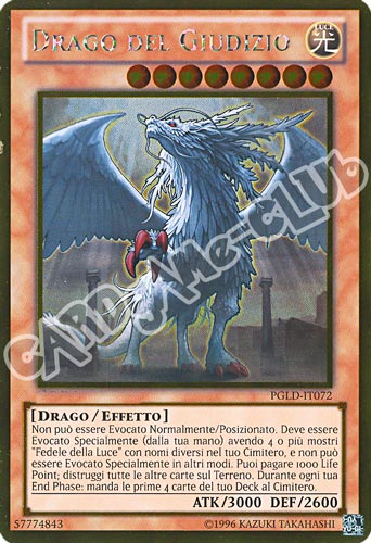 PGLD-IT072 Drago del Giudizio rara oro unlimited (IT) -NEAR MINT-