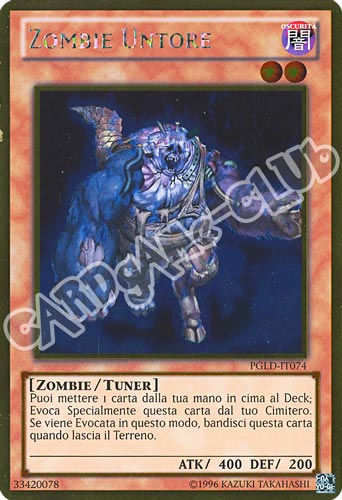 PGLD-IT074 Zombie Untore rara oro unlimited (IT) -NEAR MINT-