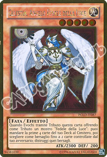 PGLD-IT087 Celestia, Angelo Fedele della Luce rara oro unlimited (IT) -NEAR MINT-
