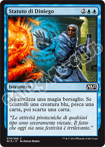 079 / 269 Statuto di Diniego comune (IT) -NEAR MINT-