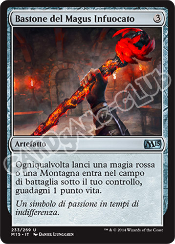 233 / 269 Bastone del Magus Infuocato non comune (IT) -NEAR MINT-