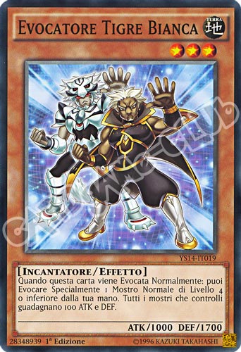 YS14-IT019 Evocatore Tigre Bianca comune 1a Edizione (IT) -NEAR MINT-