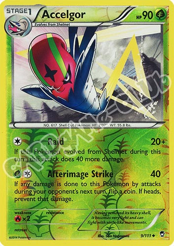 009 / 113 Accelgor non comune foil reverse (EN) -NEAR MINT-