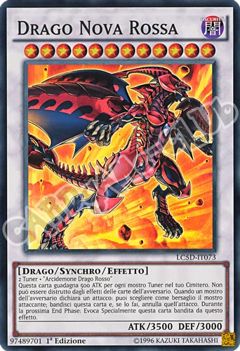 LC5D-IT073 Drago Nova Rossa super rara 1a Edizione (IT) -NEAR MINT-