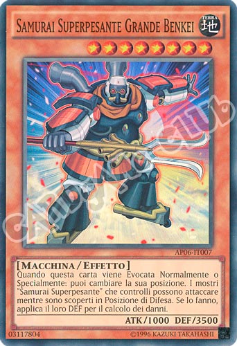 AP06-IT007 Samurai Superpesante Grande Benkei super rara (IT) -NEAR MINT-