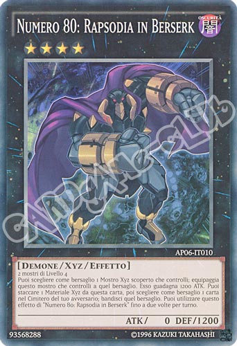 AP06-IT010 Numero 80: Rapsodia in Berserk super rara (IT) -NEAR MINT-