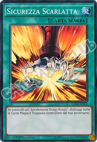 LC5D-IT076 Sicurezza Scarlatta super rara 1a Edizione (IT) -NEAR MINT-