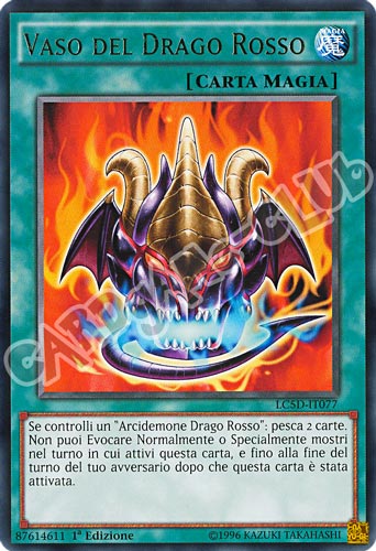 LC5D-IT077 Vaso del Drago Rosso rara 1a Edizione (IT) -NEAR MINT-
