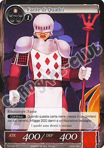 TAT1-IT021 Fante di Quadri comune normale (IT) -NEAR MINT-