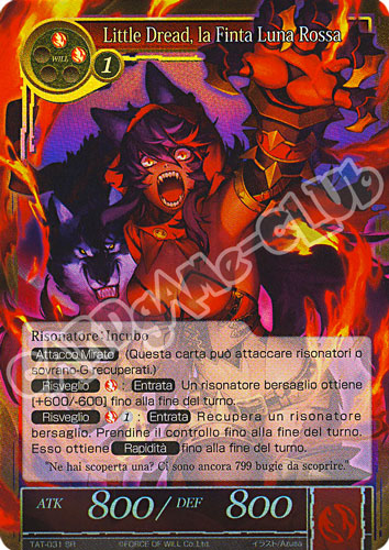TAT1-IT031 Little Dread, la Finta Luna Rossa super rara foil (IT) -NEAR MINT-