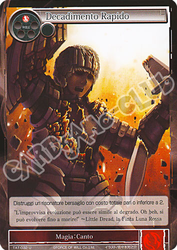 TAT1-IT032 Decadimento Rapido non comune normale (IT) -NEAR MINT-