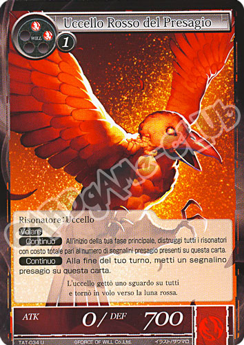 TAT1-IT034 Uccello Rosso del Presagio non comune normale (IT) -NEAR MINT-