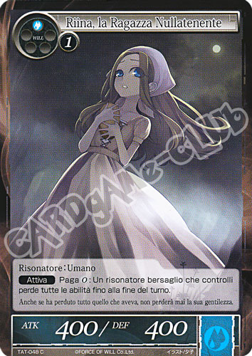 TAT1-IT048 Riina, la ragazza Nullatenente comune normale (IT) -NEAR MINT-