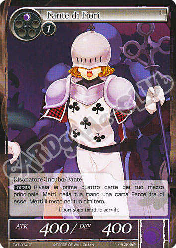 TAT1-IT074 Fante di Fiori comune normale (IT) -NEAR MINT-