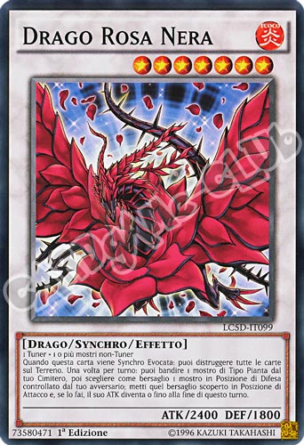 LC5D-IT099 Drago Rosa Nera comune 1a Edizione (IT) -NEAR MINT-