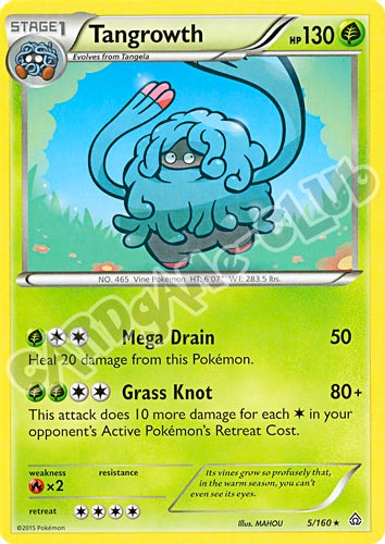 005 / 164 Tangrowth rara normale (EN) -NEAR MINT-