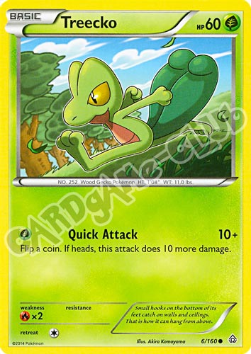 006 / 164 Treecko comune normale (EN) -NEAR MINT-