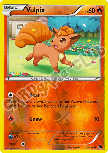 020 / 164 Vulpix comune foil reverse (EN) -NEAR MINT-