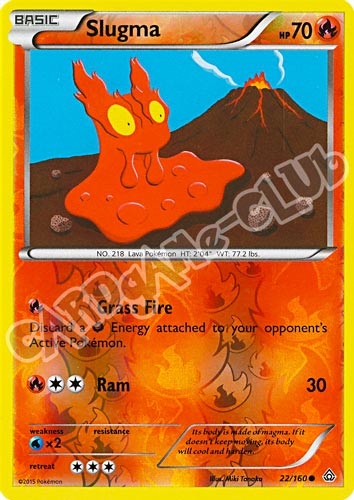 022 / 164 Slugma comune foil reverse (EN) -NEAR MINT-