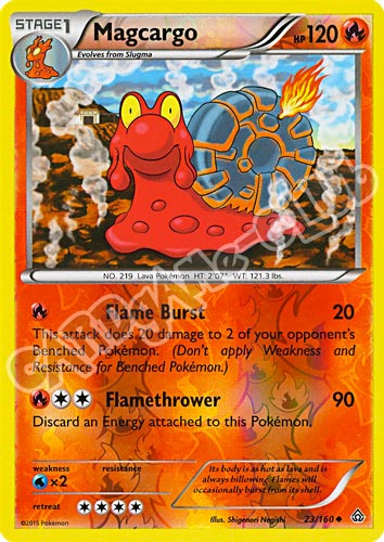 023 / 164 Magcargo non comune foil reverse (EN) -NEAR MINT-