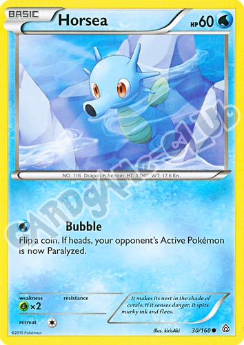 030 / 164 Horsea comune normale (EN) -NEAR MINT-