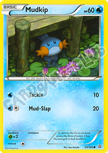 033 / 164 Mudkip comune normale (EN) -NEAR MINT-
